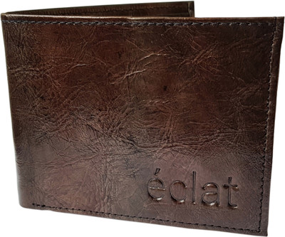 

ECLAT Men Brown Genuine Leather Wallet(8 Card Slots), Mochawalnutshaded