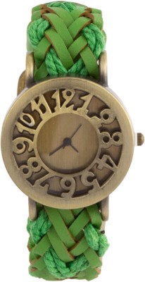 COSMIC Leather Green Strap Analog Unisex Watch Analog Watch  - For Women   Watches  (COSMIC)