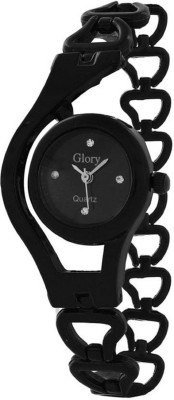 Freny Exim Unique And Attractive Black Metal Chain Strap Analog Watch Watch  - For Girls   Watches  (Freny Exim)