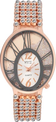Youth Club BBL-OVLWHT Studding Bubbly Watch  - For Girls   Watches  (Youth Club)