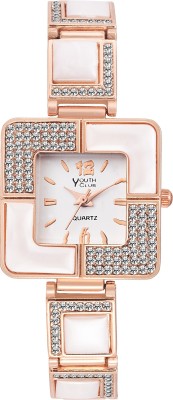 Youth Club SQ-PRLWT Studded Square Chain Watch  - For Girls   Watches  (Youth Club)