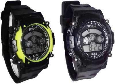 Rj creation 7 light yellow and black Watch  - For Boys & Girls   Watches  (RJ Creation)