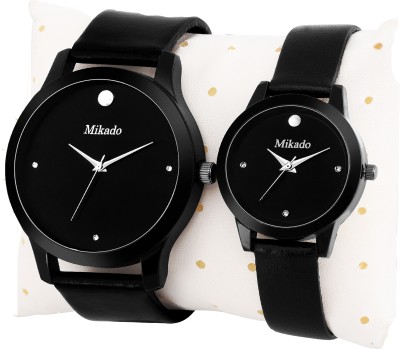 Mikado New Millionaire Anniversary special design slim collection for Men and Women(Unisex watches for couple,Pack of 2) Watch  - For Men & Women   Watches  (Mikado)