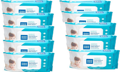

MeeMee Caring Baby Wet Wipes with Aloe Vera (72 pcs)(10 Pieces)