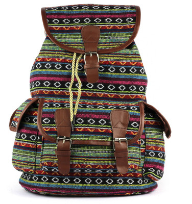 

Ramposh Women Canvas Printed Backpack 15 L Backpack(Multicolor)