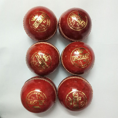 

Forever Online Shopping 2 piece Cricket Leather Ball(Pack of 6, Maroon)