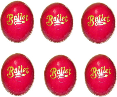

PriyaSports SP-Bullet Cricket Leather Ball(Pack of 6, Red)