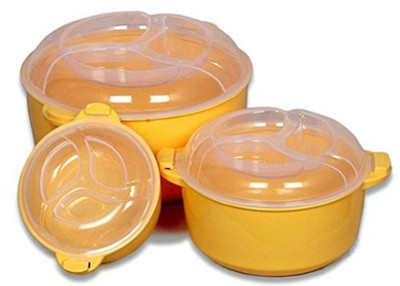 

Bruzone High Quality 3pcs B27 Plastic Bowl Set(Yellow, Pack of 3)