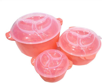 

Bruzone High Quality 3pcs B16 Plastic Bowl Set(Pink, Pack of 3)