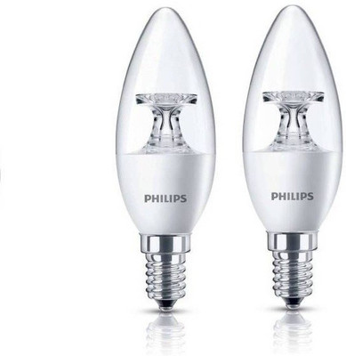 Philips 4.5 W Candle E14 LED Bulb(Yellow, Pack of 2)