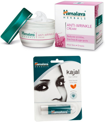 

Himalaya Anti Wrinkle Cream, Kajal Eye Definer(Set of 2)