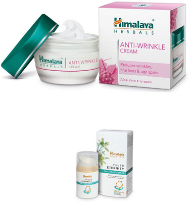 

Himalaya Anti Wrinkle Cream, Youth Etetnity Under Day Cream(Set of)