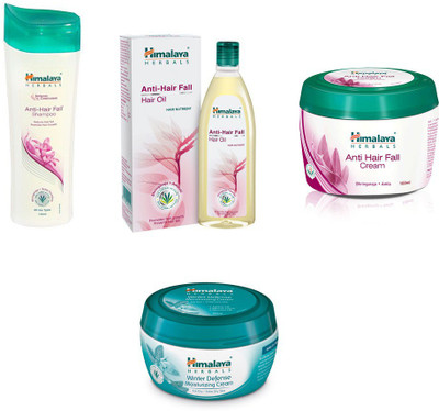 Himalaya anti hair fall shampoo, anti hair fall oil, anti hair fall cream, winter cream(Set of)