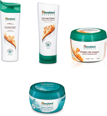 Himalaya damage repair protein shampoo, damage repair protein conditioner, protein hair cream, winter cream(Set of)