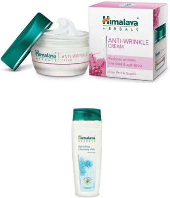 

Himalaya Anti Wrinkle Cream, Refreshing Cleansing Milk(Set of)