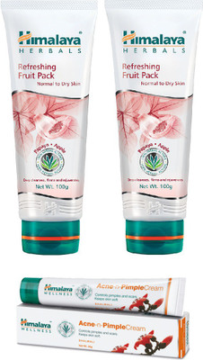 

Himalaya refreshing fruit pack, pimple cream(Set of)