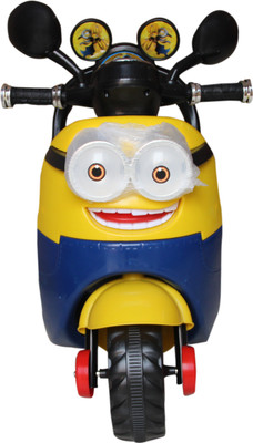 

KIAH Scooter Battery Operated Ride On, Yello;blue;white