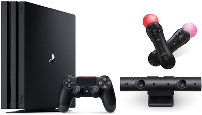 

Sony PS4 PRO,MOVE AND CAMERA BUNDLE ONE TB GB with NO(Black)