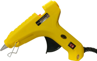 

glun Yellow 60 Watt With ON OFF Switch Indicator Standard Temperature Corded Glue Gun(11 mm)