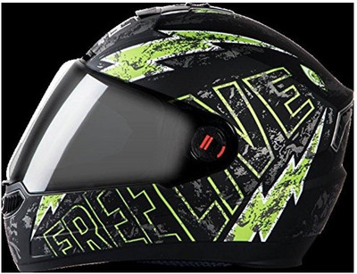 

Steelbird AIR SBA-1-Free Live Motorbike Helmet(Matt Black With Green