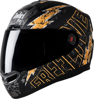 

Steelbird AIR SBA-1-Free Live Motorbike Helmet(Matt Black With Orange