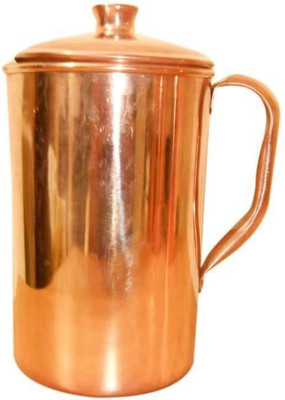 

VibeX ™ High Quality Pure Copper Jug with Lid for Health Benefits Water Jug(1.5 L)