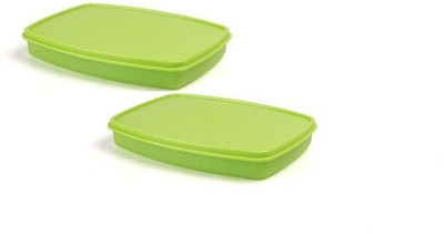 

Tupperware gslim2 2 Containers Lunch Box(400 ml), Green