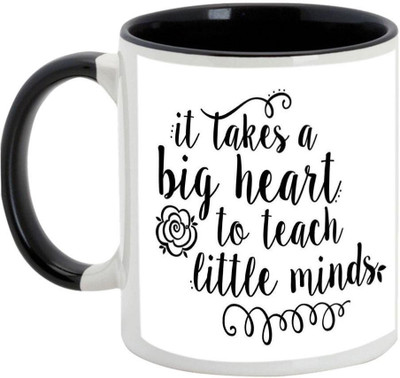 

AllUPrints Teachers Day Gifts Design 2 Black Ceramic Mug(325 ml)