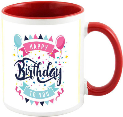 

AllUPrints Birthday Gifts Design 14 Red Ceramic Mug(325 ml)