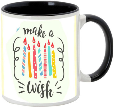 

AllUPrints Birthday Gifts Design 12 Black Ceramic Mug(325 ml)