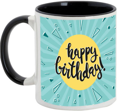 

AllUPrints Birthday Gifts Design 23 Black Ceramic Mug(325 ml)