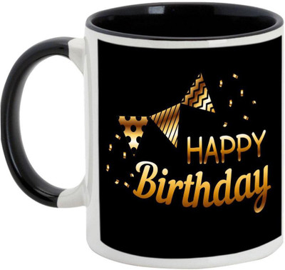 

AllUPrints Birthday Gifts Design 22 Black Ceramic Mug(325 ml)