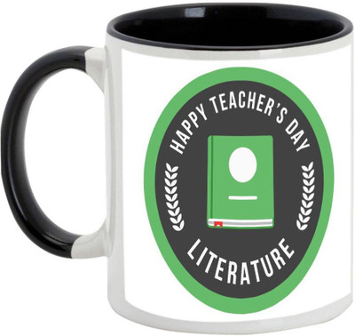 

AllUPrints Teachers Day Gifts Design 21 Black Ceramic Mug(325 ml)