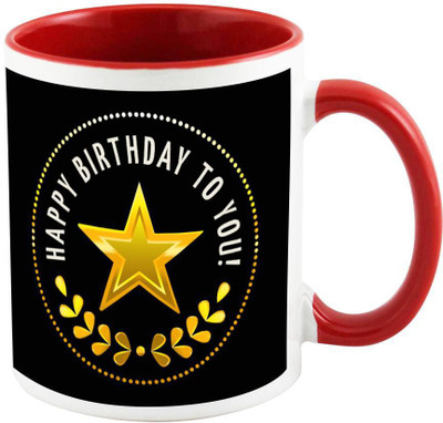 

AllUPrints Birthday Gifts Design 7 Red Ceramic Mug(325 ml)