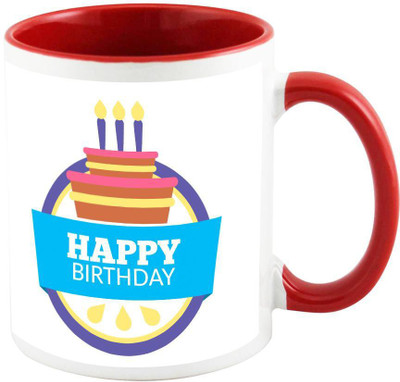 

AllUPrints Birthday Gifts Design 27 Red Ceramic Mug(325 ml)