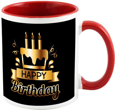 

AllUPrints Birthday Gifts Design 21 Red Ceramic Mug(325 ml)