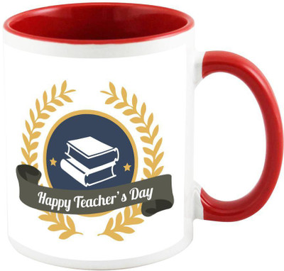 

AllUPrints Teachers Day Gifts Design 18 Red Ceramic Mug(325 ml)