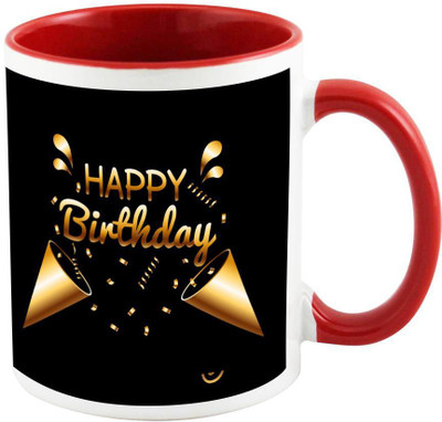 

AllUPrints Birthday Gifts Design 20 Red Ceramic Mug(325 ml)