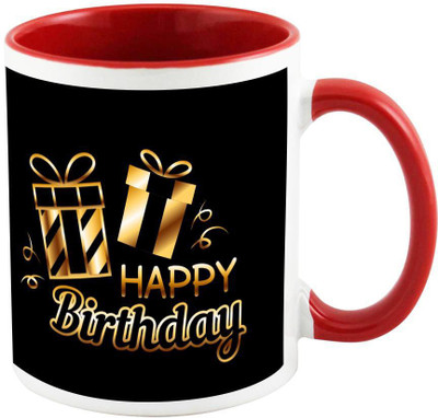 

AllUPrints Birthday Gifts Design 18 Red Ceramic Mug(325 ml)