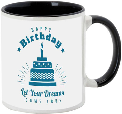 

AllUPrints Birthday Gifts Design 3 Black Ceramic Mug(325 ml)