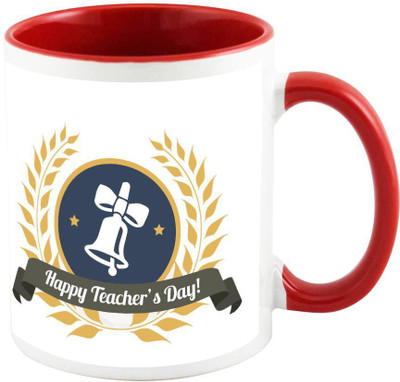 

AllUPrints Teachers Day Gifts Design 19 Red Ceramic Mug(325 ml)
