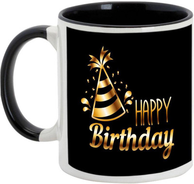 

AllUPrints Birthday Gifts Design 17 Black Ceramic Mug(325 ml)
