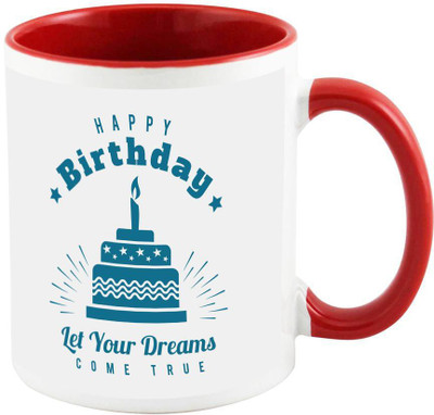 

AllUPrints Birthday Gifts Design 3 Red Ceramic Mug(325 ml)
