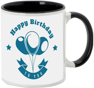 

AllUPrints Birthday Gifts Design 1 Black Ceramic Mug(325 ml)