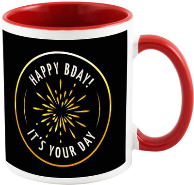 

AllUPrints Birthday Gifts Design 8 Red Ceramic Mug(325 ml)