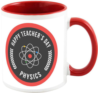 

AllUPrints Teachers Day Gifts Design 20 Red Ceramic Mug(325 ml)
