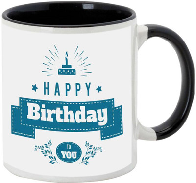 

AllUPrints Birthday Gifts Design 2 Black Ceramic Mug(325 ml)