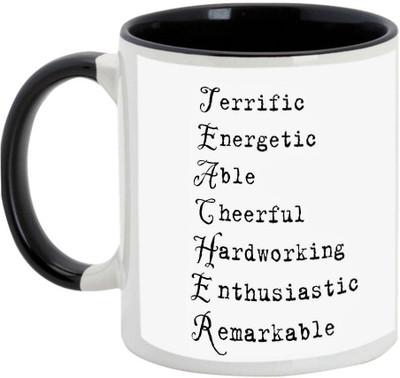 

AllUPrints Teachers Day Gifts Design 16 Black Ceramic Mug(325 ml)