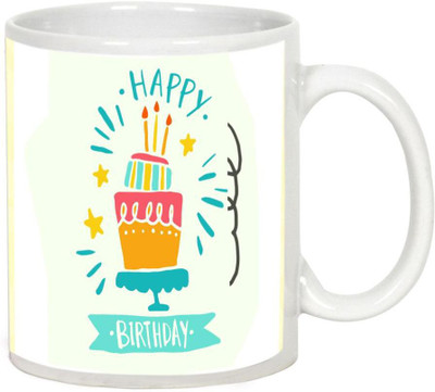 

AllUPrints Birthday Gifts Design 11 White Ceramic Mug(325 ml)