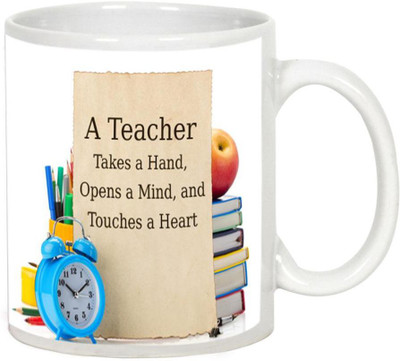 

AllUPrints Teachers Day Gifts Design 5 White Ceramic Mug(325 ml)